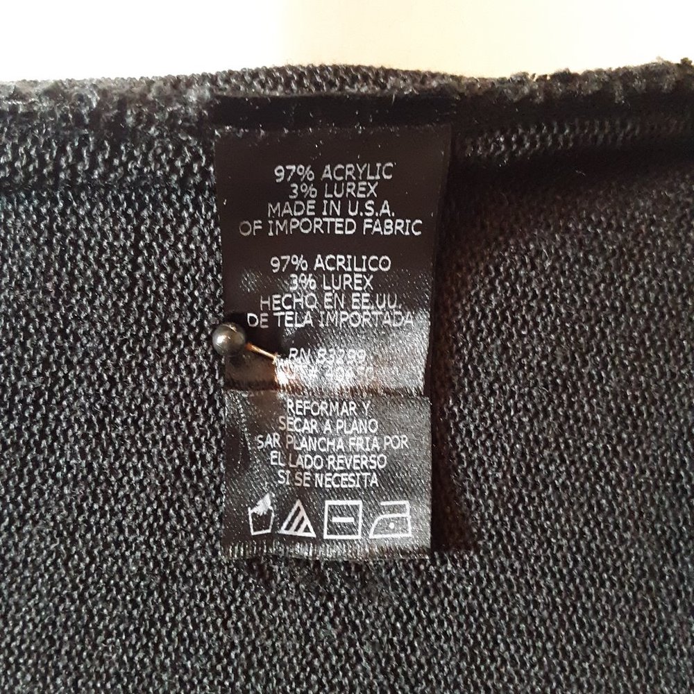 Jump Girl Black Sweater Dress Size L - Picture 6 of 6